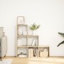 Oak Sonoma wood 3-level divider bookcase 99x29x99 cm by , Bookcases and shelves - Ref: Foro24-857960, Price: 63,39 €, Discoun...