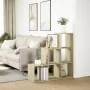 Oak Sonoma wood 3-level divider bookcase 99x29x99 cm by , Bookcases and shelves - Ref: Foro24-857960, Price: 62,24 €, Discoun...
