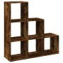 Librería divisor 3 niveles madera roble ahumado 99x29x99 cm de , Librerías y estanterías - Ref: Foro24-857962, Precio: 64,49 ...