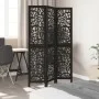 Three-panel solid Paulownia wood room divider screen in black. by , Room dividers - Ref: Foro24-358750, Price: 90,37 €, Disco...