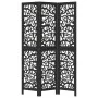 Three-panel solid Paulownia wood room divider screen in black. by , Room dividers - Ref: Foro24-358750, Price: 90,37 €, Disco...