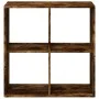 Librería divisora madera roble ahumado 69,5x29x69,5 cm de , Librerías y estanterías - Ref: Foro24-858007, Precio: 41,27 €, De...