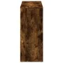 Librería divisora madera roble ahumado 69,5x29x69,5 cm de , Librerías y estanterías - Ref: Foro24-858007, Precio: 41,27 €, De...
