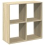 Buchregal Raumteiler aus Eichenholz Sonoma 69,5x29x69,5 cm von , Bücherregale und Regale - Ref: Foro24-858005, Preis: 41,75 €...