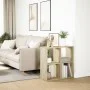 Wooden room divider bookcase in Sonoma oak engineering 69.5x29x69.5 cm by , Bookcases and shelves - Ref: Foro24-858005, Price...