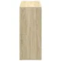 Wooden room divider bookcase in Sonoma oak engineering 69.5x29x69.5 cm by , Bookcases and shelves - Ref: Foro24-858005, Price...