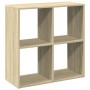 Buchregal Raumteiler aus Eichenholz Sonoma 69,5x29x69,5 cm von , Bücherregale und Regale - Ref: Foro24-858005, Preis: 41,75 €...