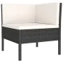 10-teiliges Gartenmöbel-Set synthetische Rattankissen schwarz von vidaXL, Gartensets - Ref: Foro24-3056974, Preis: 908,23 €, ...