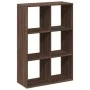 Librería divisor madera ingeniería marrón roble 69,5x29x103,5cm de , Librerías y estanterías - Ref: Foro24-858018, Precio: 55...