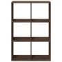 Librería divisor madera ingeniería marrón roble 69,5x29x103,5cm de , Librerías y estanterías - Ref: Foro24-858018, Precio: 55...