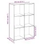 Librería divisor madera ingeniería marrón roble 69,5x29x103,5cm de , Librerías y estanterías - Ref: Foro24-858018, Precio: 55...