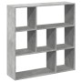 Bücherregal mit Trennwand aus Holz in Grau-Betonoptik, 102x29x103,5 cm. von , Bücherregale und Regale - Ref: Foro24-858051, P...