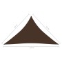 Toldo de vela triangular tela Oxford marrón 3,5x3,5x4,9 m by vidaXL, Umbrellas - Ref: Foro24-135835, Price: 30,40 €, Discount: %