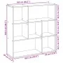 Regalbrett aus grauer Sonoma-Ingenieurholz-Trennwand 102x29x103,5 cm. von , Bücherregale und Regale - Ref: Foro24-858053, Pre...