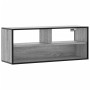TV-Möbel aus Eichenholz und Metall, 100x31x39,5 cm, rauchige Eiche. von , TV-Möbel - Ref: Foro24-848937, Preis: 57,86 €, Raba...