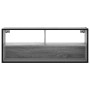 TV-Möbel aus Eichenholz und Metall, 100x31x39,5 cm, rauchige Eiche. von , TV-Möbel - Ref: Foro24-848937, Preis: 57,86 €, Raba...