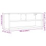 TV-Möbel aus Holzwerkstoff und Metall in Eiche Sonoma, 100x31x39,5 cm. von , TV-Möbel - Ref: Foro24-848935, Preis: 56,35 €, R...