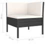 10-piece garden furniture set with black synthetic rattan cushions by vidaXL, Garden sets - Ref: Foro24-3056974, Price: 925,4...