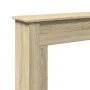Kaminholzregal aus Eichenholz in Sonoma-Farbe, 75x20x87,5 cm. von , Zubehör für Holzöfen und Kamine - Ref: Foro24-854582, Pre...