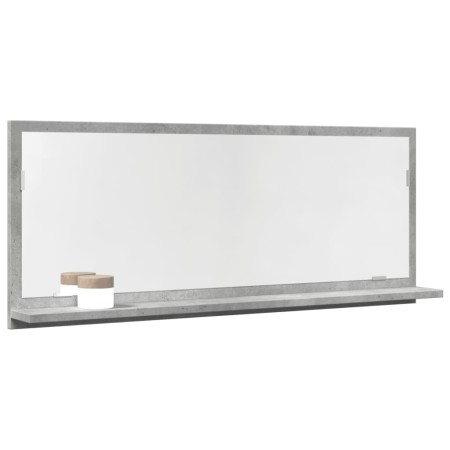 Mirror bathroom furniture in gray concrete engineered wood 90x11x37 cm by , bathroom vanities - Ref: Foro24-856201, Price: 36...
