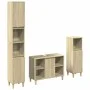 3-piece bathroom furniture set made of Sonoma oak plywood. by , Bathroom furniture - Ref: Foro24-3325079, Price: 179,84 €, Di...