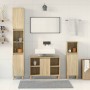 Set de muebles de baño 3 pzas madera contrachapada roble Sonoma de , Muebles de baño - Ref: Foro24-3325079, Precio: 182,07 €,...