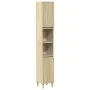 3-piece bathroom furniture set made of Sonoma oak plywood. by , Bathroom furniture - Ref: Foro24-3325079, Price: 179,84 €, Di...