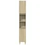 3-piece bathroom furniture set made of Sonoma oak plywood. by , Bathroom furniture - Ref: Foro24-3325079, Price: 179,84 €, Di...