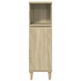 Set de muebles de baño 3 pzas madera contrachapada roble Sonoma de , Muebles de baño - Ref: Foro24-3325079, Precio: 182,07 €,...
