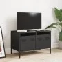 TV-Möbel aus schwarzem kaltgewalztem Stahl, 68x39x43,5 cm. von , TV-Möbel - Ref: Foro24-851232, Preis: 66,19 €, Rabatt: %