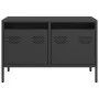 TV-Möbel aus schwarzem kaltgewalztem Stahl, 68x39x43,5 cm. von , TV-Möbel - Ref: Foro24-851232, Preis: 66,19 €, Rabatt: %