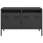 TV stand made of black cold-rolled steel, measuring 68x39x43.5 cm. by , TV Furniture - Ref: Foro24-851232, Price: 66,80 €, Di...