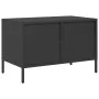TV-Möbel aus schwarzem kaltgewalztem Stahl, 68x39x43,5 cm. von , TV-Möbel - Ref: Foro24-851232, Preis: 66,19 €, Rabatt: %