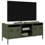 TV-Möbel aus kaltgewalztem Stahl in Olivgrün 101,5x39x43,5 cm von , TV-Möbel - Ref: Foro24-851302, Preis: 88,32 €, Rabatt: %