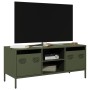 TV-Möbel aus kaltgewalztem Stahl in Olivgrün 101,5x39x43,5 cm von , TV-Möbel - Ref: Foro24-851302, Preis: 89,15 €, Rabatt: %
