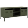 TV-Möbel aus kaltgewalztem Stahl in Olivgrün 101,5x39x43,5 cm von , TV-Möbel - Ref: Foro24-851302, Preis: 89,15 €, Rabatt: %