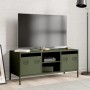 TV-Möbel aus kaltgewalztem Stahl in Olivgrün 101,5x39x43,5 cm von , TV-Möbel - Ref: Foro24-851302, Preis: 89,15 €, Rabatt: %