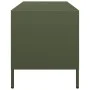 TV-Möbel aus kaltgewalztem Stahl in Olivgrün 101,5x39x43,5 cm von , TV-Möbel - Ref: Foro24-851302, Preis: 88,32 €, Rabatt: %