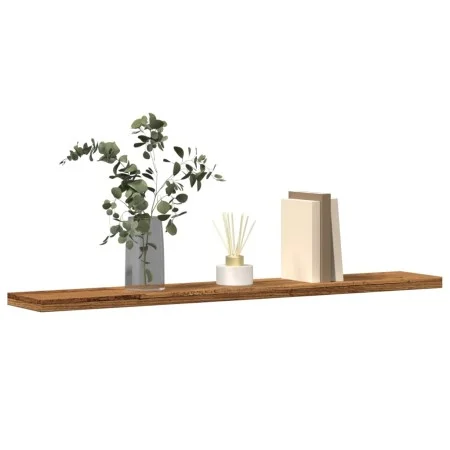 Shelf tables 4 units engineered wood black 60x10x1.5 cm by , Closets and storage - Ref: Foro24-856295, Price: 17,22 €, Discou...