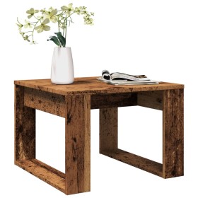 Mesa auxiliar de madera de ingeniería envejecida 50x50x35 cm de , Mesas auxiliares - Ref: Foro24-856688, Precio: 36,25 €, Des...