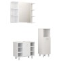 3-piece bathroom furniture set made of white engineered wood by vidaXL, Bathroom furniture - Ref: Foro24-3056943, Price: 148,...