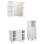3-piece bathroom furniture set made of white engineered wood by vidaXL, Bathroom furniture - Ref: Foro24-3056943, Price: 146,...