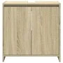 3-piece bathroom furniture set made of Sonoma oak plywood. by , Bathroom furniture - Ref: Foro24-3324973, Price: 97,72 €, Dis...