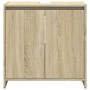 Set de muebles de baño 3 pzas madera contrachapada roble Sonoma de , Muebles de baño - Ref: Foro24-3324973, Precio: 95,75 €