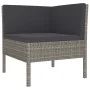 Garden furniture set 10 pieces and gray synthetic rattan cushions by vidaXL, Garden sets - Ref: Foro24-3056976, Price: 796,14...