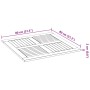 Solid acacia wood square table top 80x80x2.2 cm by , Table tops - Ref: Foro24-4004256, Price: 96,70 €, Discount: %