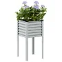 Pflanzgefäß aus verzinktem Stahl 45x45x88 cm von , Töpfe und Pflanzgefäße - Ref: Foro24-4008967, Preis: 41,19 €, Rabatt: %