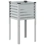 Galvanized steel planter 45x45x88 cm by , Pots and planters - Ref: Foro24-4008967, Price: 41,19 €, Discount: %