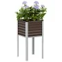 Jardinera de acero marrón 45x45x88 cm de , Maceteros y jardineras - Ref: Foro24-4008965, Precio: 41,19 €, Descuento: %