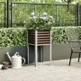 Jardinera de acero marrón 45x45x88 cm de , Maceteros y jardineras - Ref: Foro24-4008965, Precio: 41,19 €, Descuento: %